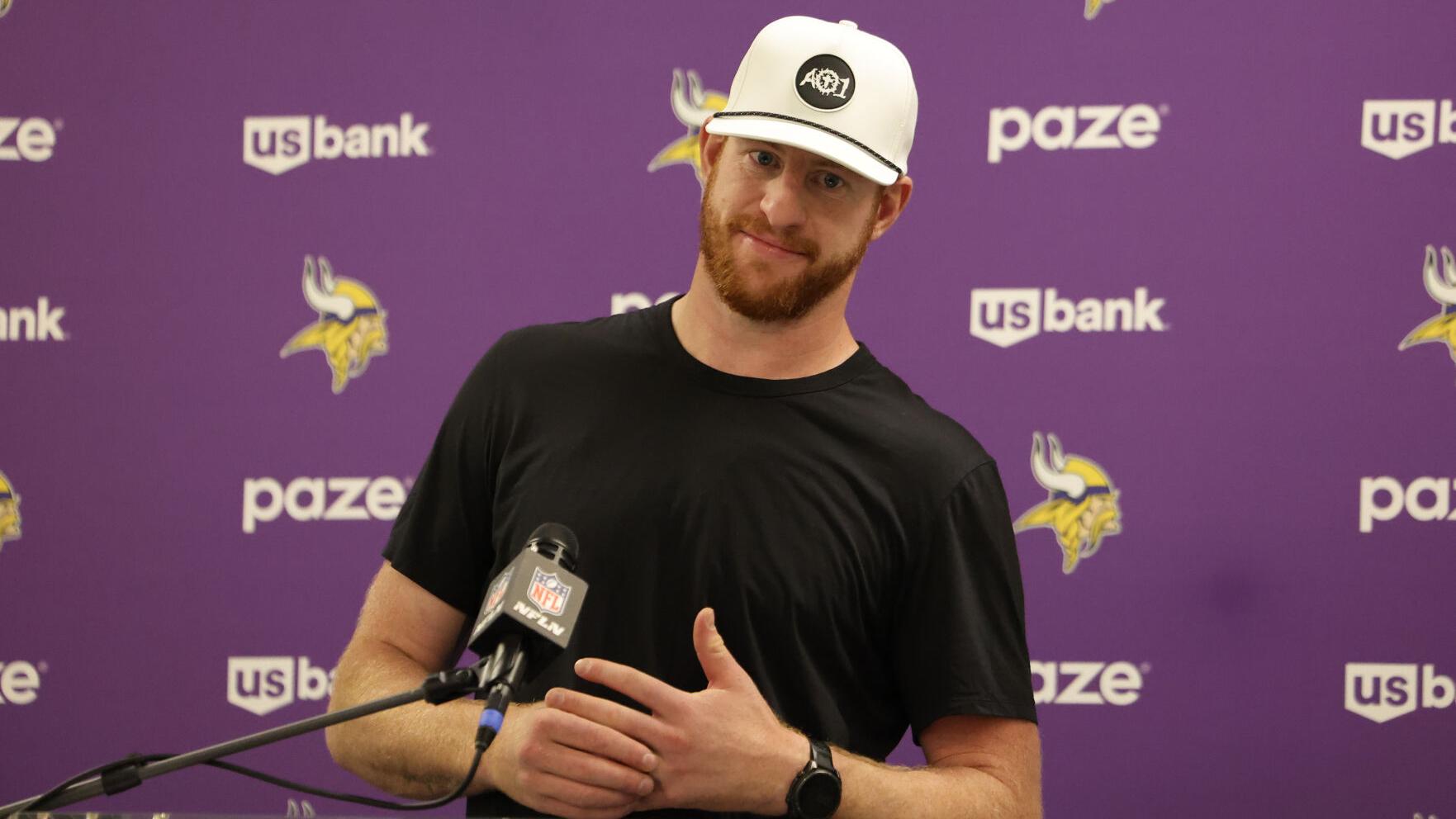 Vikings' Carson Wentz to IR with shoulder injury that requires season-ending surgery, AP source says